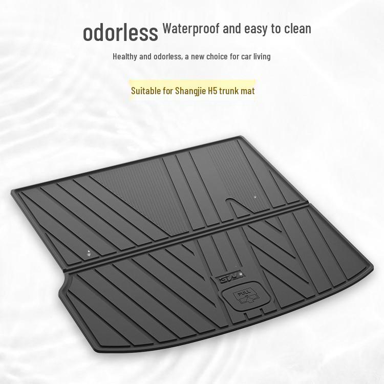 Huawei Shangjie H5 Trunk Mat: 3W All-TPE, Compatible with HarmonyOS, Car Accessory for Smart Travel.