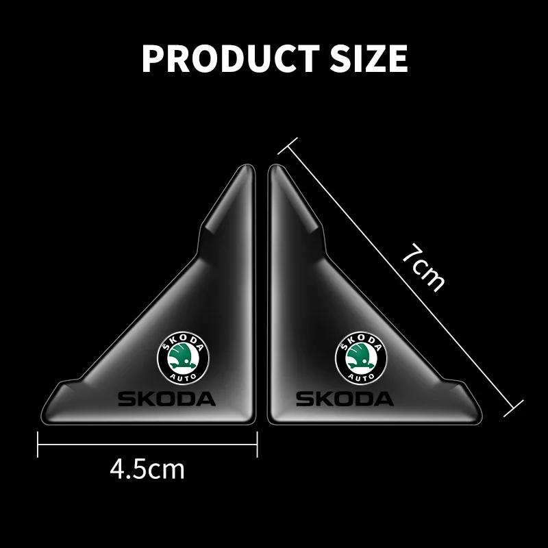 Car Door Corner Cover Anti-Collision Protection For Skoda Fabia 2 Octavia 3 Rapid Superb Accessories Led Luggage Car Styling  WL5