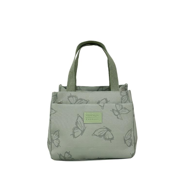 Wind butterfly handbag female, high-value mommy goes out to carry bags, office workers lunch box bento bag