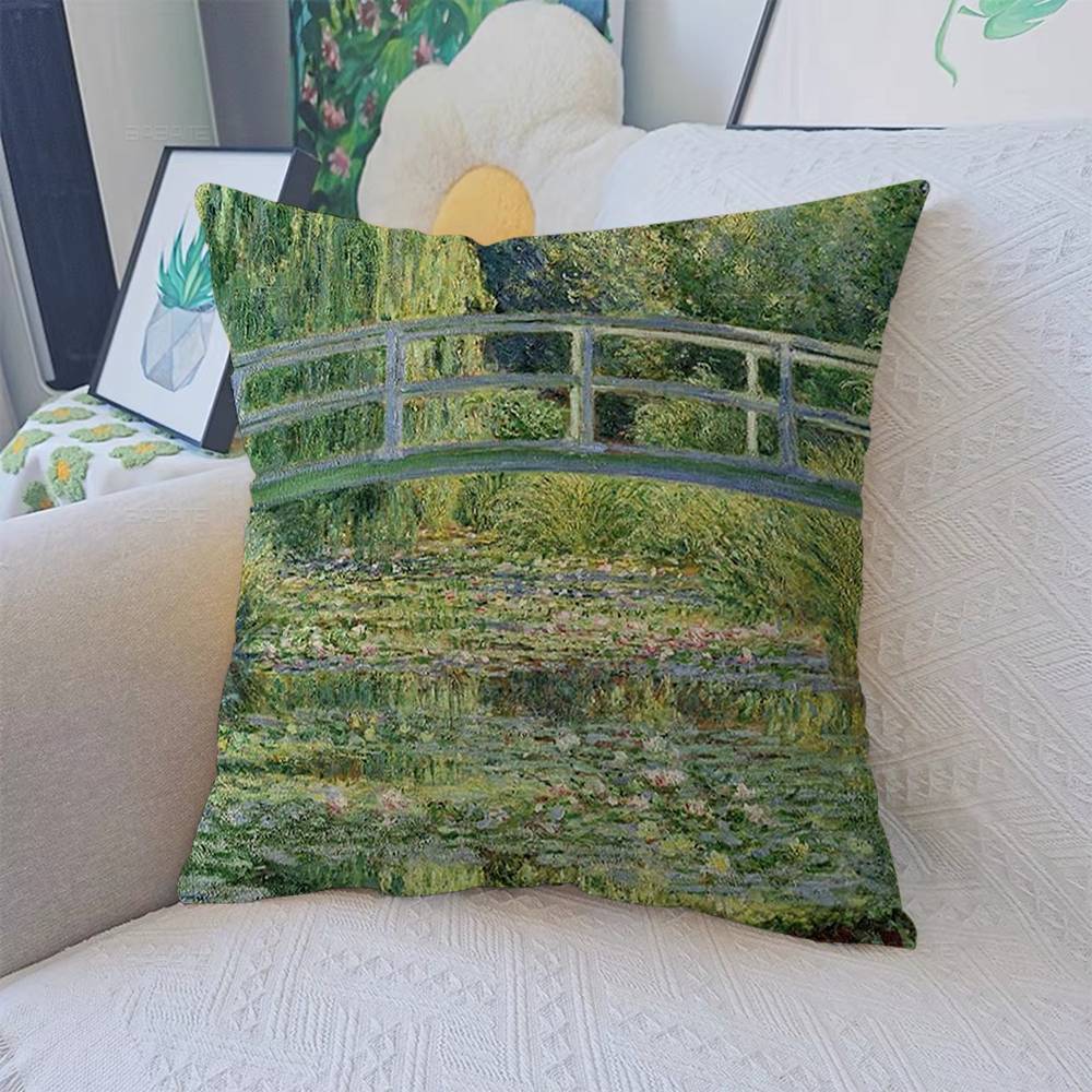 Lmpressionism Artist Cushion Cover Polyester Sofa Cushions Decorative Throw Pillows Home Decoration Pillowcover