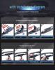 Geely Emgrand GL Wiper Blade Set: Fits 2017-2019 Models, Sizes 17"-20" with Rubber Strip and Boneless Design
