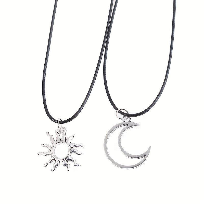New Sun and Moon Couple Design Necklace Creative Simple Niche Versatile Clavicle Chain Jewelry