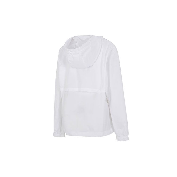 Nike Jednobarevná lehká sportovní bunda s kapucí pro volný čas Dámské bundy Bílá DM6180-100