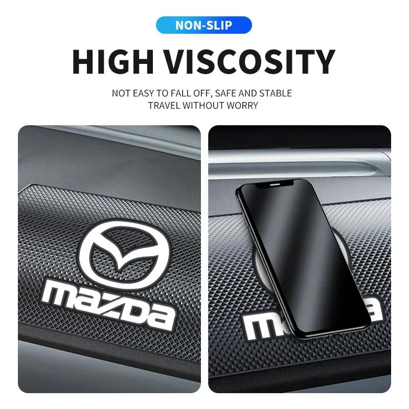 Pro auto Mazda Silikagelová protiskluzová podložka na palubní desku na telefon sluneční brýle Protiskluzová podložka pro Mazda CX MX5 CX30 RX8 Miata Atenza Axela Acce