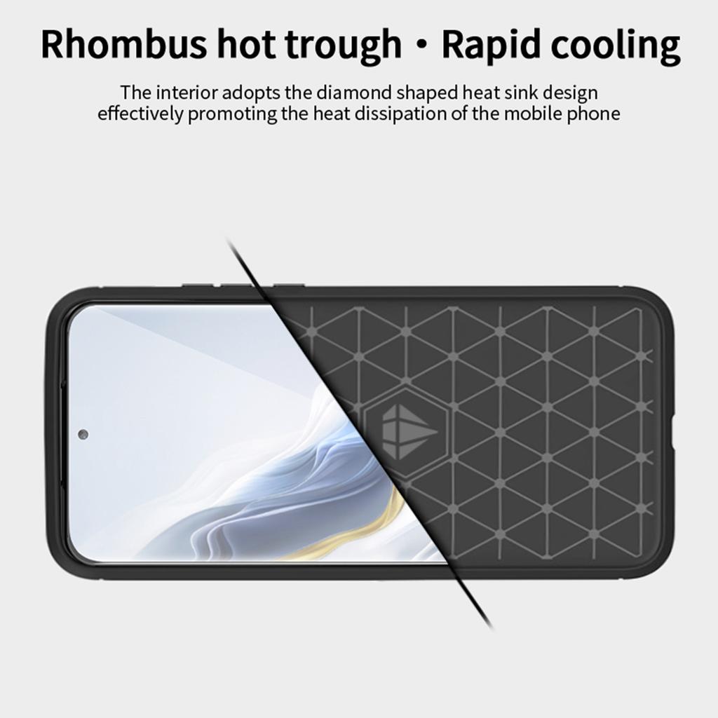 MOFI JK TPU Series-1 For Honor Magic6 5G Case Carbon Fiber Texture TPU Soft Back Cover