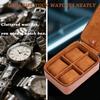 Juntan Hard Travel Watch Case Storage Organizer for Watches and Zippered PU Leather Watch Travel Box for Ring and Watch Storage for Men and Women