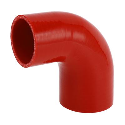 X AUTOHAUX 1 pièce Diamètre intérieur 60 mm-70 mm Longueur 100 mm/3,94" 90° Rouge Tuyau en Silicone pour Voiture Silicone