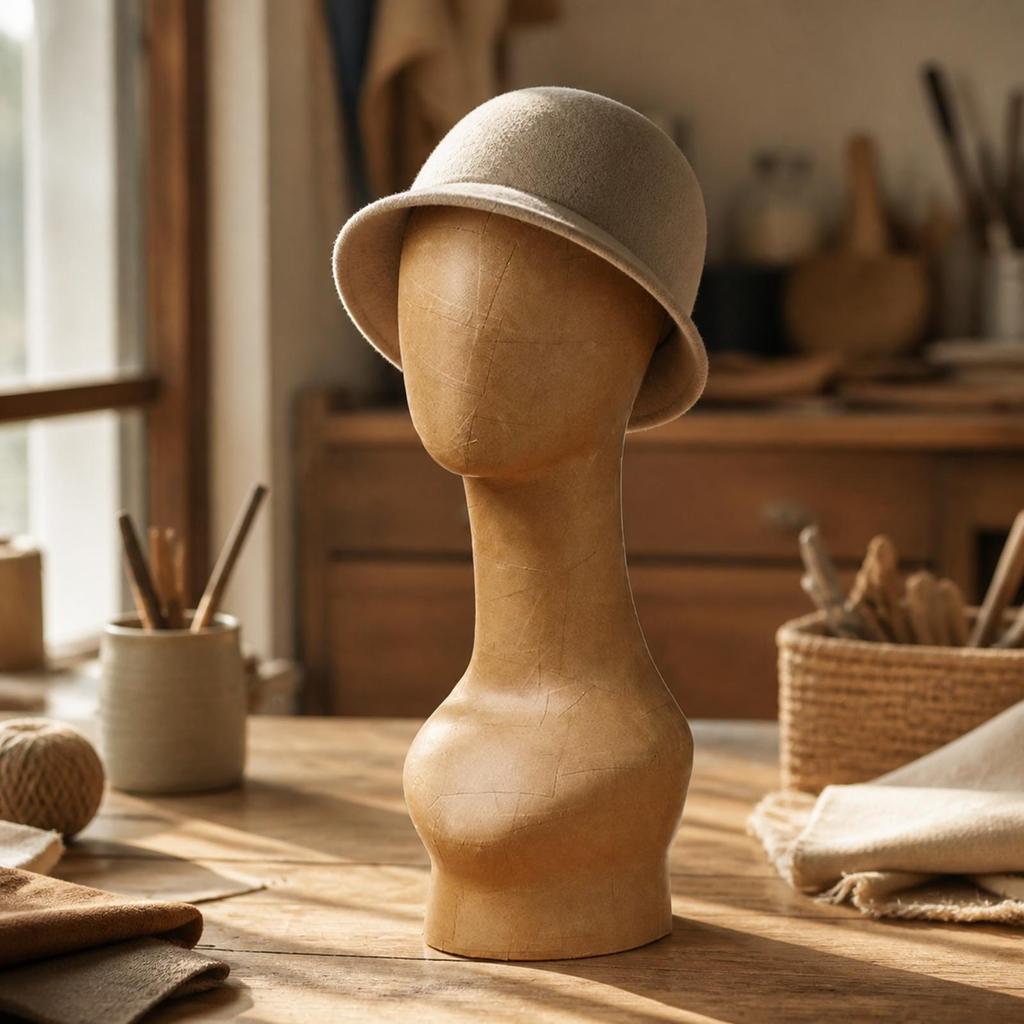 Tabletop Mannequin Head with Shoulders Professional Bust