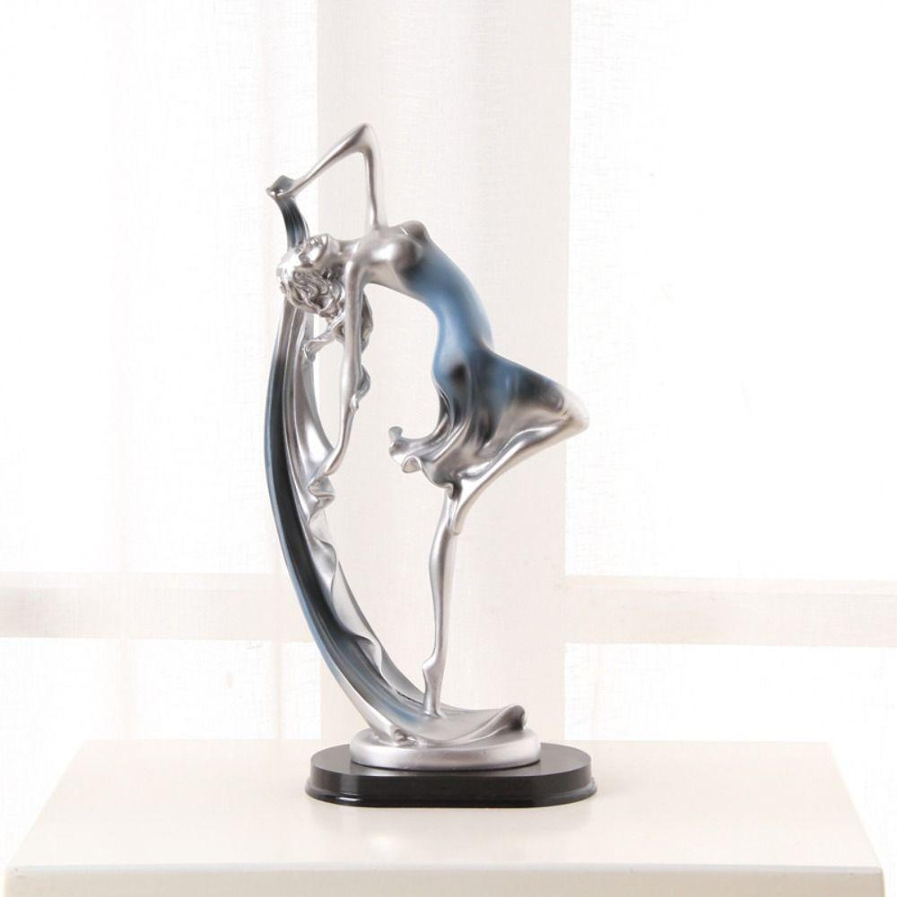 Modern Dance Girl Ornaments Art Miniatures Figurine Sculpture Crafts Girl Character Statue  Bedroom