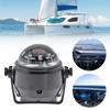 Boat Compass Ball Shaped ABS Multi-Purpose Car Compass 360 Degree Rotation with Dial Sea Pivoting Marine Compass for Outdoor