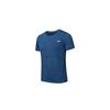 Li Ning T-Shirts Herren Marineblau Rundhalsausschnitt Moderate Gerade Passform ATSS459-4