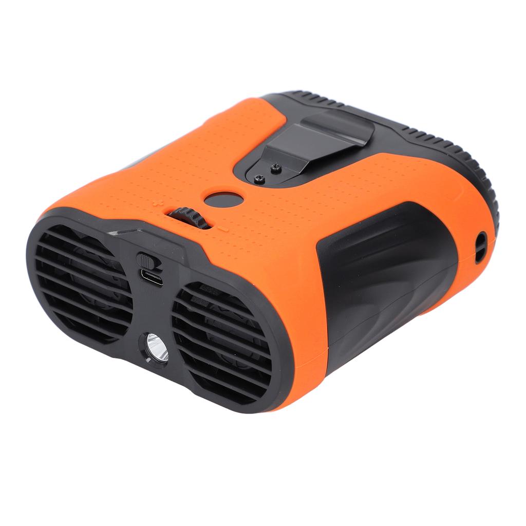 Waist Fan 16H Work Time 10000mAh Battery LCD Display Wearable Personal Clip Fan with Flashlight and