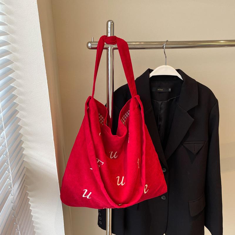 Fall 2025 new niche design large-capacity tote bag simple fashion shoulder bag simple casual crossbody bag