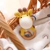 1 Stück Holz Babyrassel Schüttelspielzeug Häkel Löwe Giraffe Holz Babyrassel Beißring Montessori Neugeborenen Tierrassel Spielzeug Geschenk