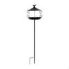 Bird Bath Feeder with Ground Stake Metal Decor Heavy Duty Feeding Birdfeeder for Balcony Patio