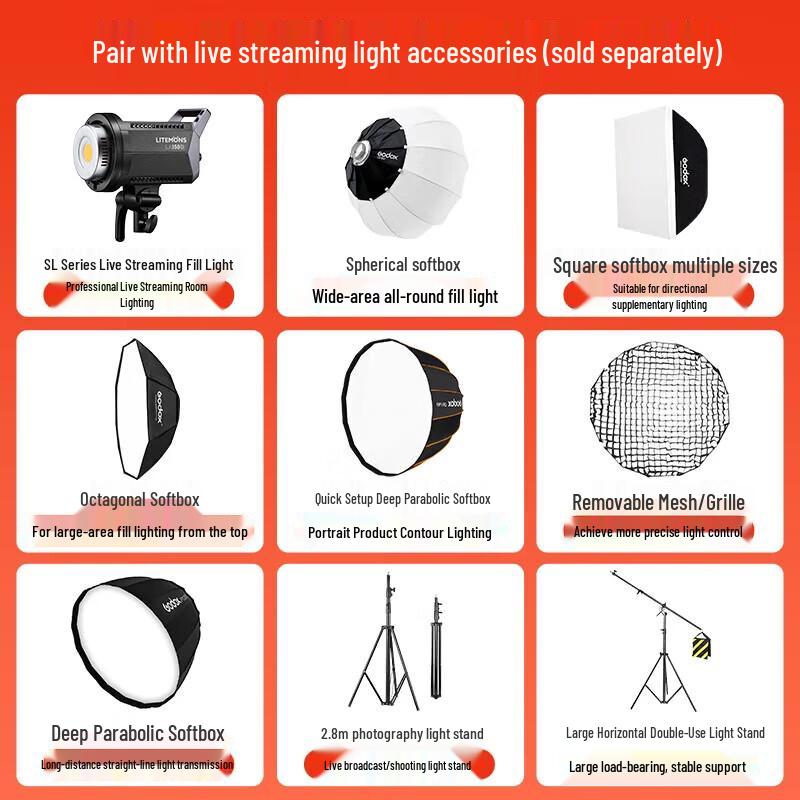 Godox LA200Bi Bi-Color LED Photography Light Kit