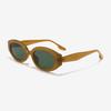 Seutailwokeu Oval Sunglasses Style Work Tr90-08 C12_Orange Cat'S Eye Geek Chic