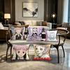 Miwako PParadise KKiss Button Pillow Case Living Room Sofa Cushion Cover Suitable For Home Bedroom Room Decoration