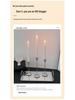 Nordic Style Silver Candlestick for Romantic Candlelight Dinners and Festive Table Decor