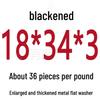 Round Blackened Thickened Metal Washer (M4-M16)