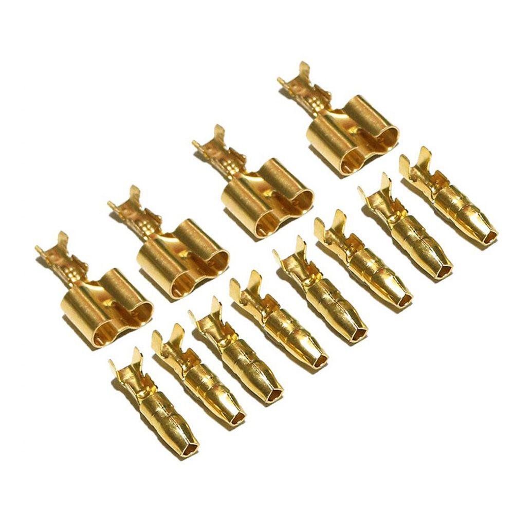 Tin Plated Copper Material Wire Connection Terminal Connector Set Transparent Sheath Male Female