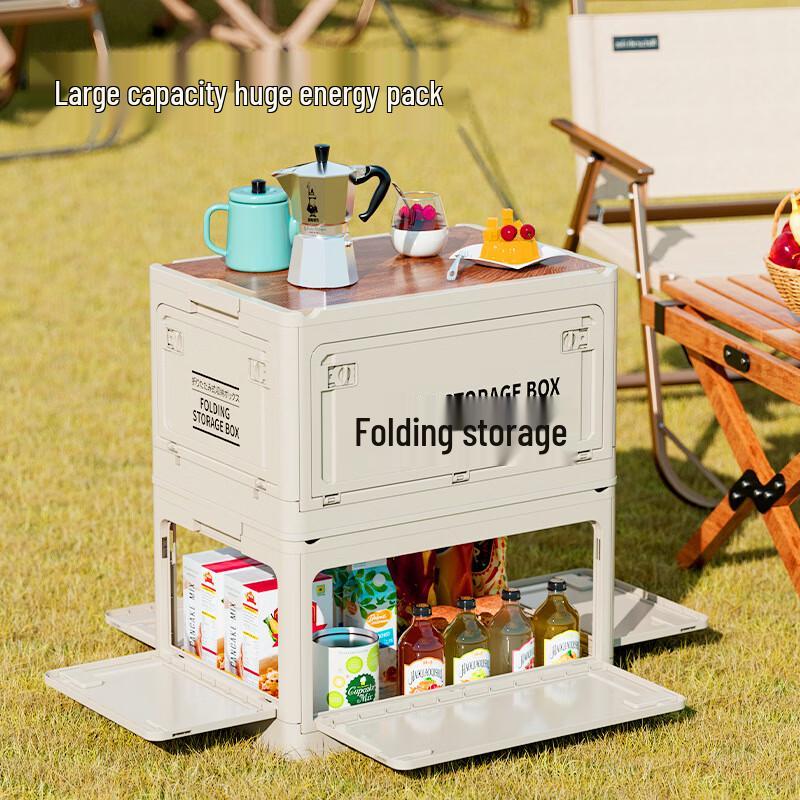 Folding Camping Storage Box with Wheels