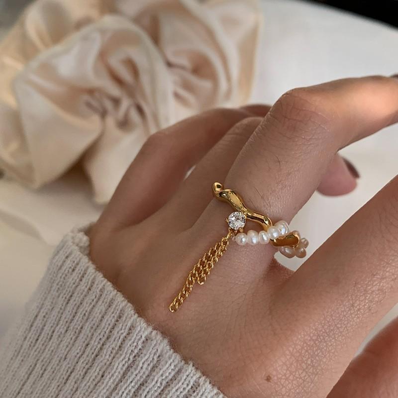 Stunning Glacier Mint Blue Enamel Ring Featuring Unique Floral Design For Women