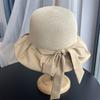 Summer Straw Fisherman's Hat Children's Bow Sunshade Sun Hat UV Protection Large Brim Versatile Basin Hat