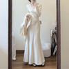 2025 Autumn/Winter Cloak & Mermaid Dress: Elegant Two-Piece Set