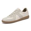 European and American men's shoes 2025 summer new light and comfortable lace-up board shoes soft sole leather surface waterproof and wear-resistant c