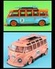 1/24 Scale T1 Bus Gulf Oil Martini Modified Alloy Metal Diecast Model Car Simulation Boutique Collection Hobbies Gifts Kids
