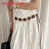 Ethnic Bohemian Waist Rope With Auto Lock Buckle For Daily Accessories