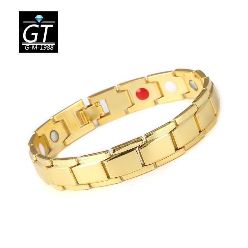 Αποσπώμενο Μαγνητικό Πέτρινο Ανδρικό Βραχιόλι - Μεταλλικό Κοσμήμα Ευρωπαϊκού & Αμερικανικού Στυλ