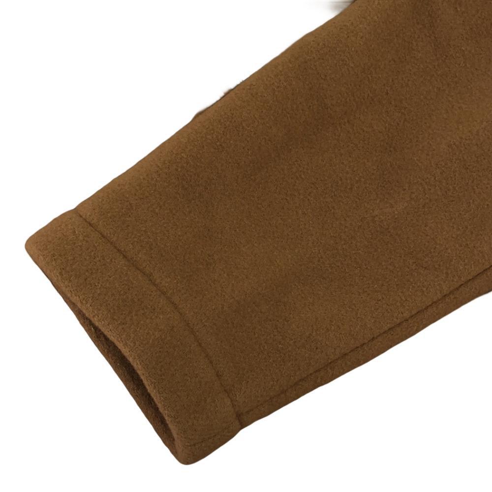 Gloverall Britská vlněná směs Duffel kabát 9 LET 52.8"s Velbloudí Kostkovaná záda Dětský Použitý