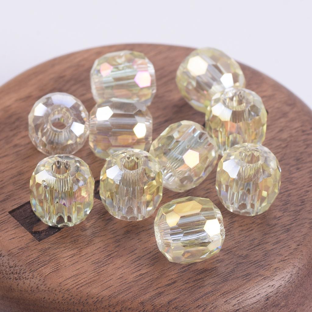 10pcs Round 8mm 10mm 12mm 14mm Crystal Glass Faceted Loose Beads For Jewelry Making DIY Crafts Findings