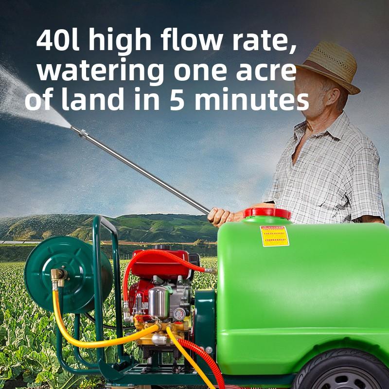 Cart type sprayer 160 liters rechargeable 220V high pressure agricultural disinfection machine