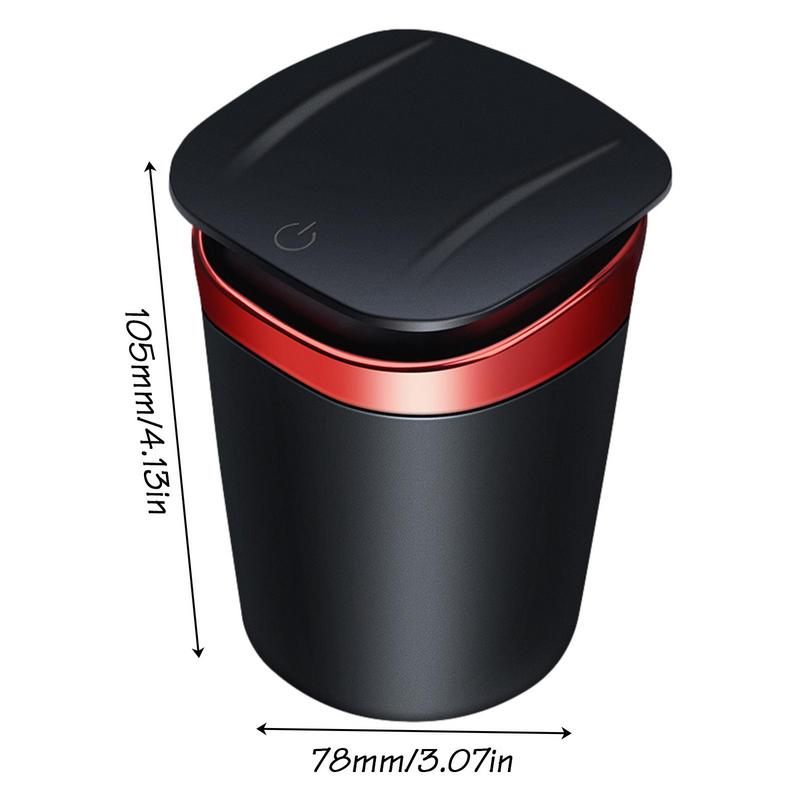 Car Ashtray Portable Mini Car Trash Can Ashtray with LED Blue Light  Long Lasting Heat Resistant Smokeless AshTray Car
