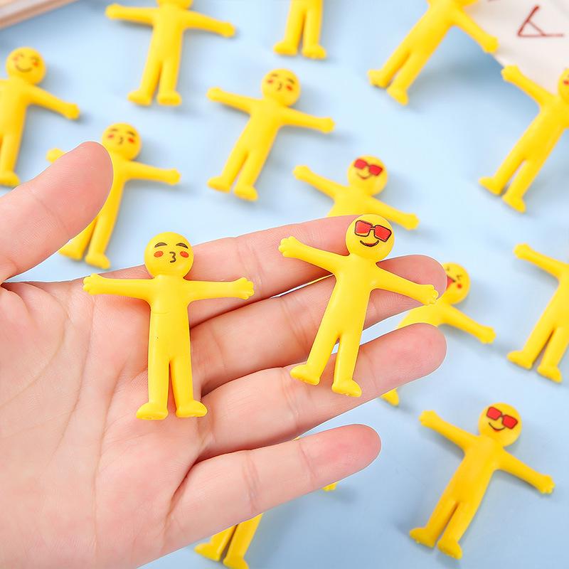 Yellow Villain Decompression Toy – Stretchable Mini Pinch Fun for Kids