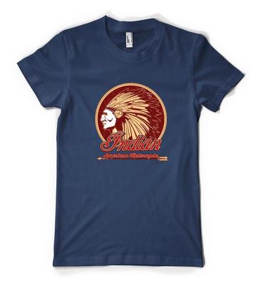 Indischer Amerikaner Motorräder Biker Kopfschmuck Personalisiertes Unisex.Erwachsenen T-Shirt