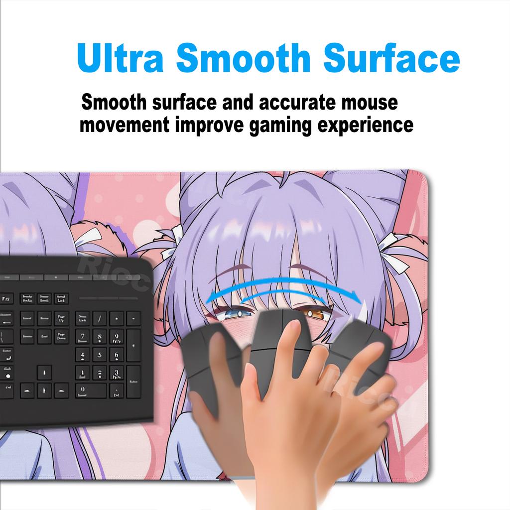 Xxl Anime Mousepad Cute Girl Tenko Shibuki E-Sports Keyboard Desk Mat Non-Slip Rubber Mouse Mat Extended Pad Office Accessories