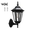 Solar Courtyard Lighting Vintage Wall Light, Motion Sensor Outdoor Sconce with Glass Automatic Dusk To Dawn Light Shade, Waterproof Garden Lantern for