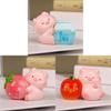 Fruit Pig Resin Craft Car Decor Cute Tabletop Figurine For Gifts And Collectors