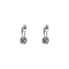 Korean & Japanese Celebrity Style Metal Knot Chain Stud Earrings - French Luxury Two-Sided Wear