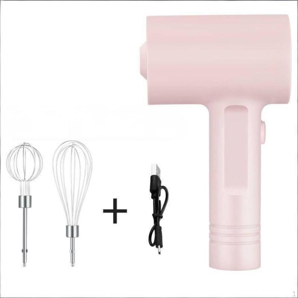 Cordless Electric Whisk Portable Power Handheld Egg Beater 3 Operational Tempo Cream