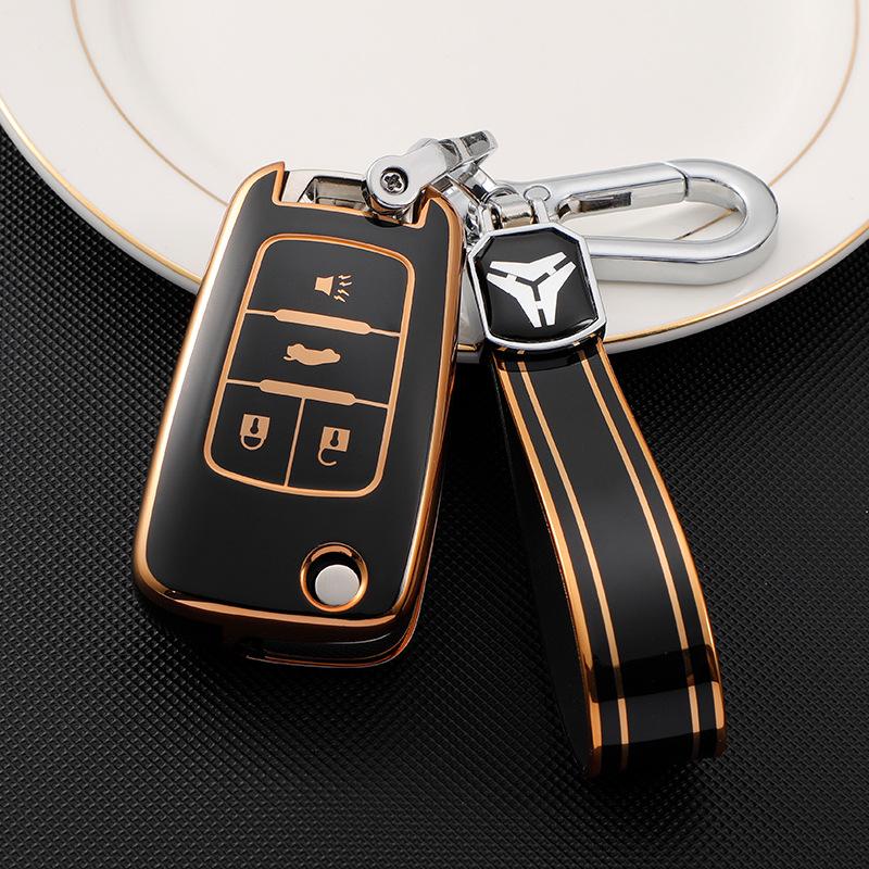 For Buick Yinglang Car Key Set GT LaCrosse Encora Folding Protective Case Chevrolet Malibu Buckle