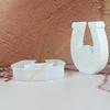 Multipurpose Silicone Mould for Creating Heart Shaped Horseshoe Figurines Suitable with Plasters Materials Easy Cleaning 55KF