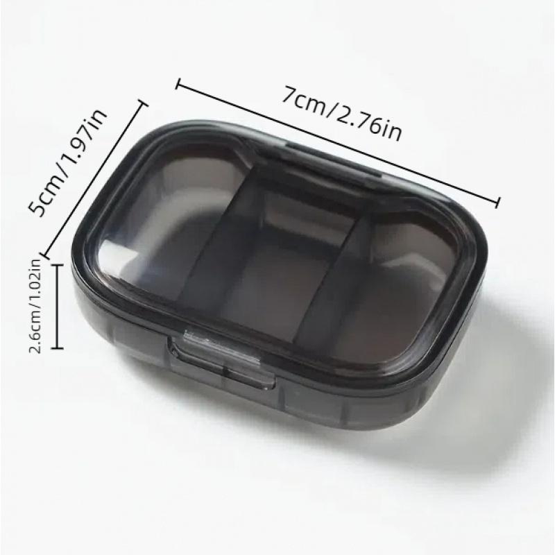 Portable Mini Pill Organizer Box - Daily Meal Pill Splitter Box,On-the-Go Medicine Divider, Weekly Travel Pill Case,medicine box