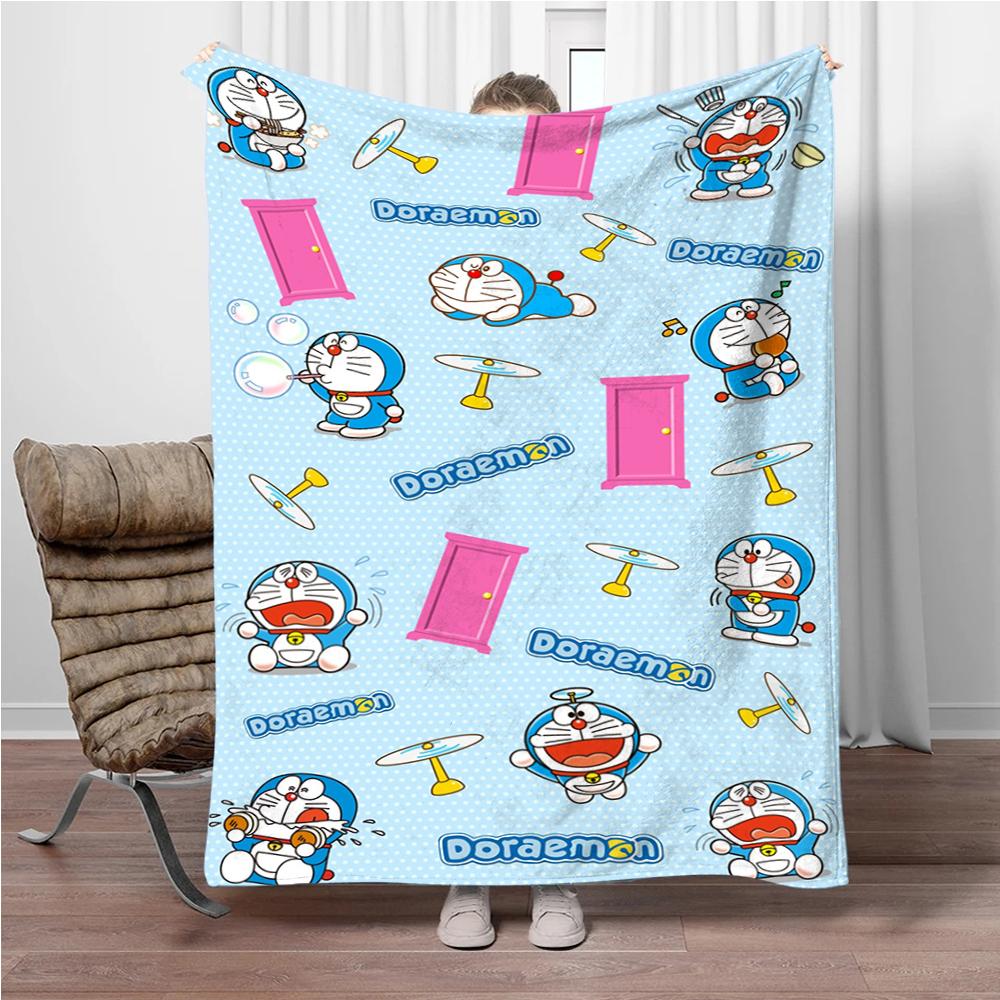 Doraemon Japonský Anime Deku Dívky Kluci Plyšový Dekorační Deku na Pohovku Novinka Teplý Deku na Všechna Roční Období Děti Student Děti Dárek