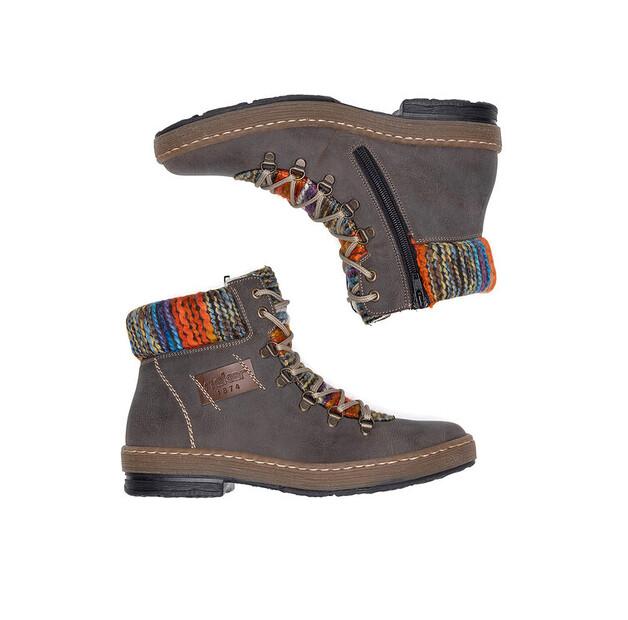 Rieker Z6743-45 Grey Ankle Boots