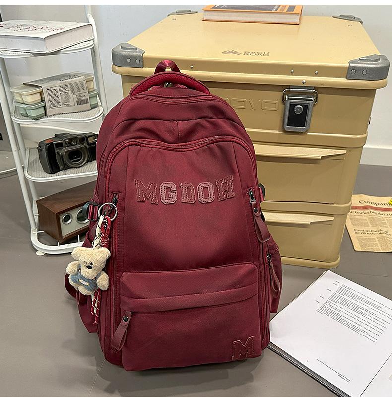 Schoolbag manufacturers wholesale backpack large capacity air cushion outdoor travel bag computer bag lightweight junior high school high school